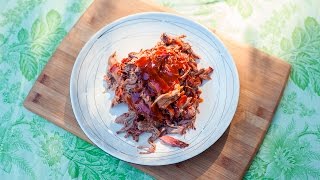 Gerookte pulled pork
